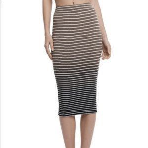 ATM | OMBRE STRIPE PENCIL SKIRT